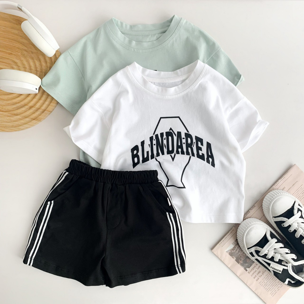 Bộ cotton phong cách hàn quốc cho bé, mềm mịn thấm hút mồ hôi siêu tốt, quần cạp chun co giãn - đồ bộ cho bé ngày hè