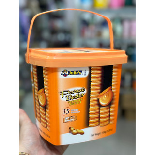 hộp bánh quy nhân bơ đậu phộng julie's