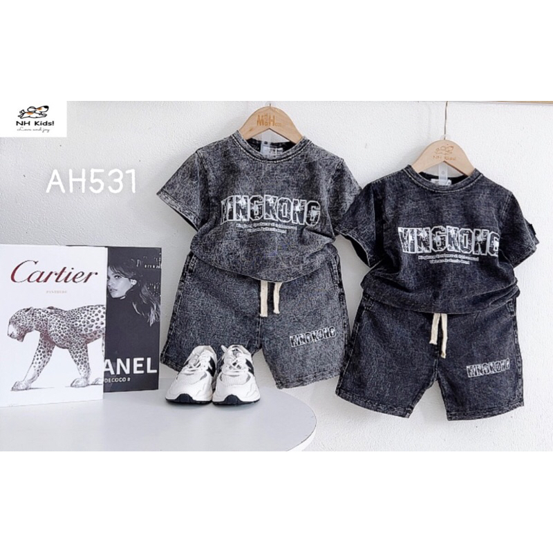 bộ cotton khô bò loang