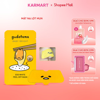 Mặt nạ lột mụn Baby Bright Gudetama Egg White Peel off Mask 10g
