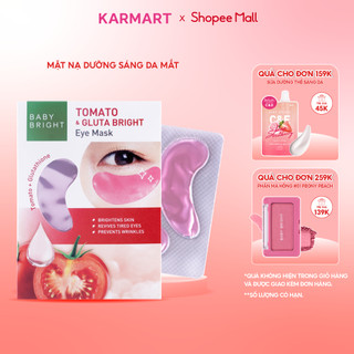 Mặt nạ dưỡng sáng da mắt Cà chua và Gluta Baby Bright Tomato & Gluta Eye Mask 2.5g x 2 miếng (1 Cặp)