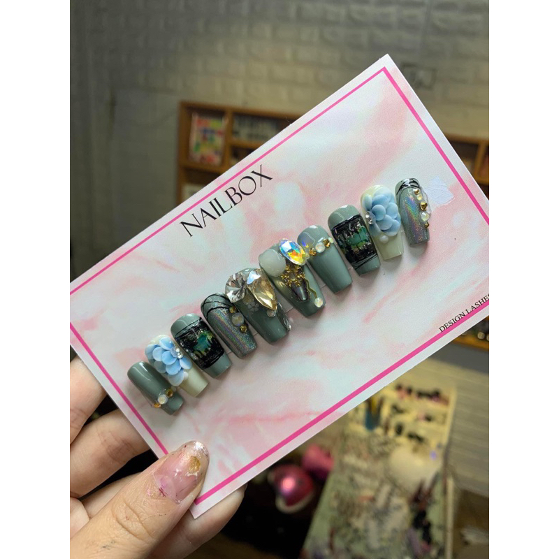N23 Nail box hoa bôt đá
