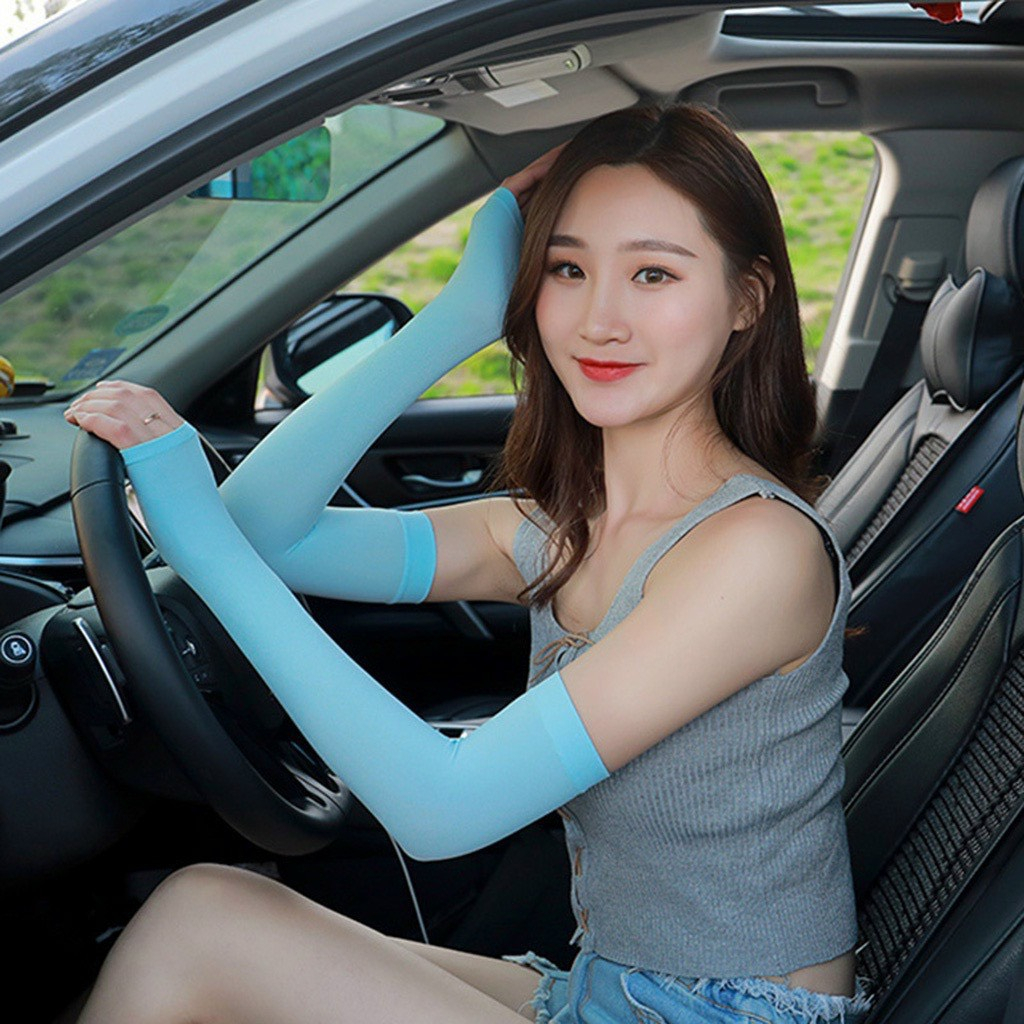 Găng tay chống nắng xỏ ngón thiết kế chống tia UV co giãn dành cho nam nữ MÃ 688