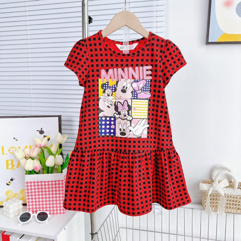 Đầm Thun Cotton, In hình 3D Hàng VNXK