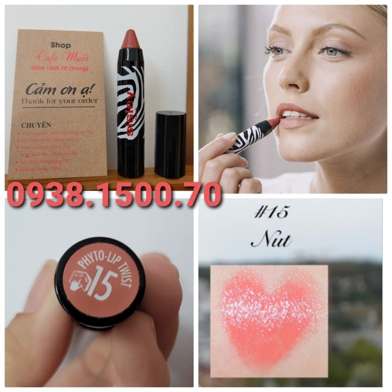 SON BÚT CHÌ DƯỠNG BÓNG CÓ MÀU SISLEY Phyto-Lip Twist 15 Nut một màu be trung tính