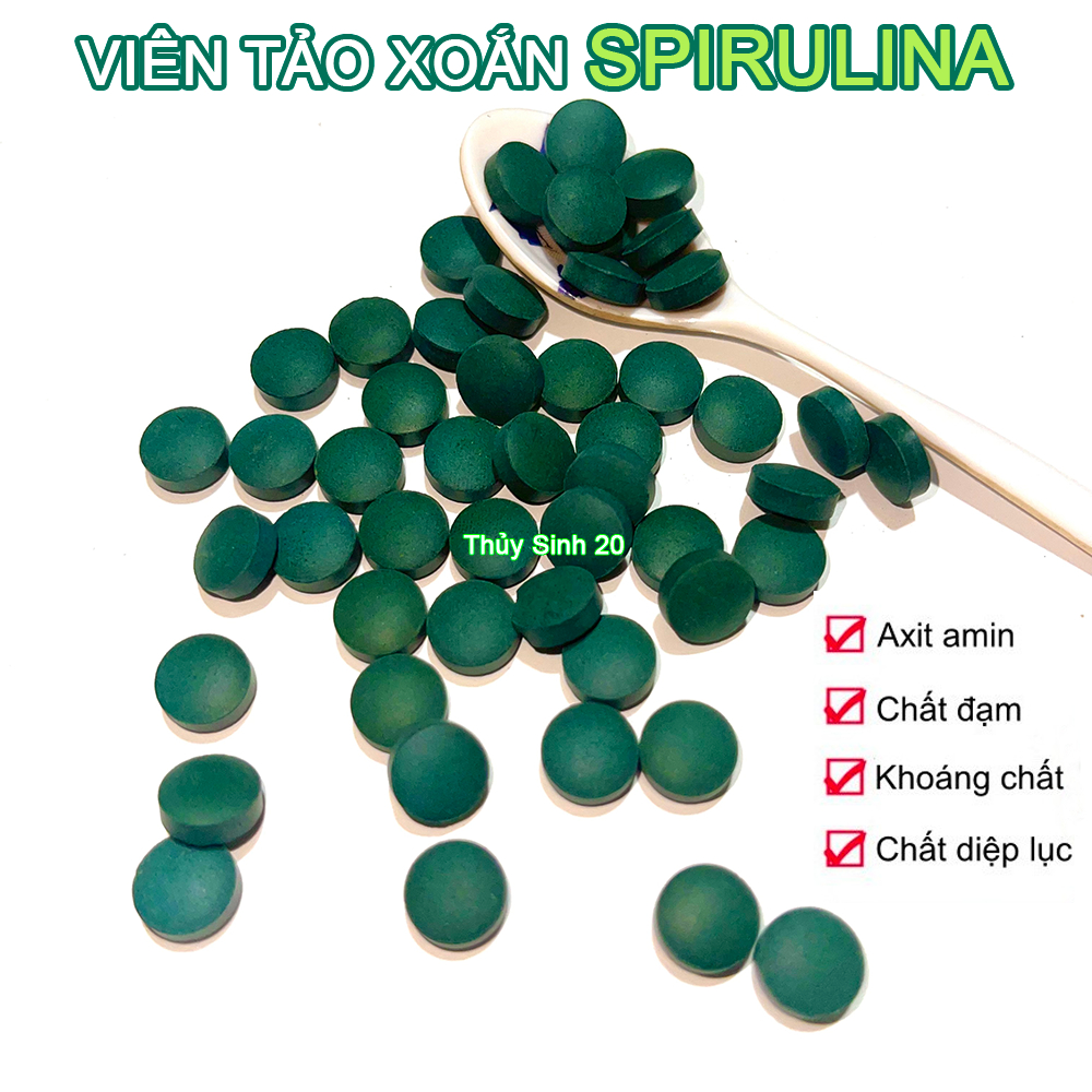 1 Viên Tảo Thức ăn cho cá tép cảnh(MUA 5 TẶNG 1)