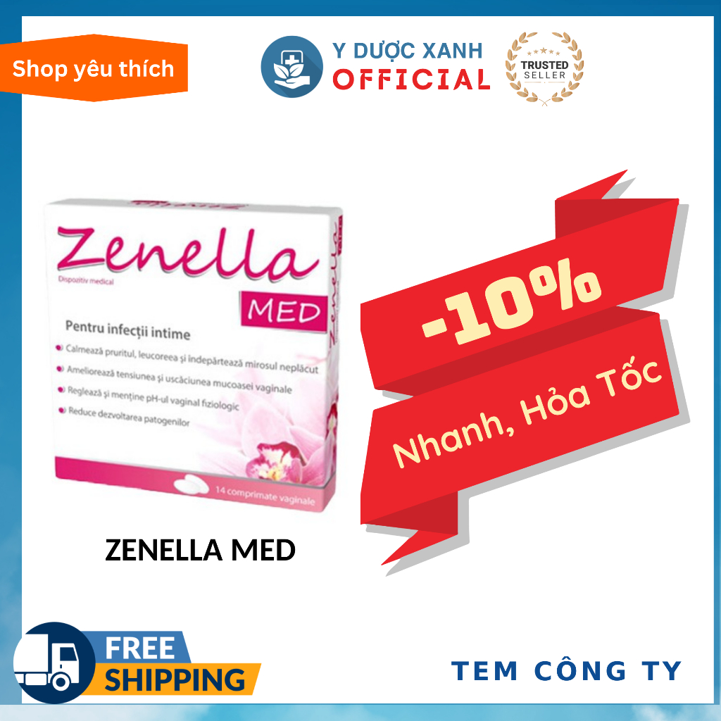 ZENELLA MED, 14 viên, hỗ trợ sức khỏe nữ giới - Y Dược Xanh