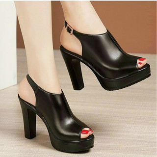 Giày sandan gót vuông thời trang cao cấp gót 10 phân