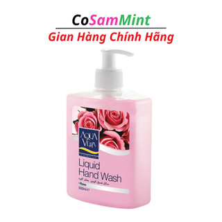 Nước rửa tay aqua vera 500ml hương hoa hồng, thơm dịu dưỡng da tay