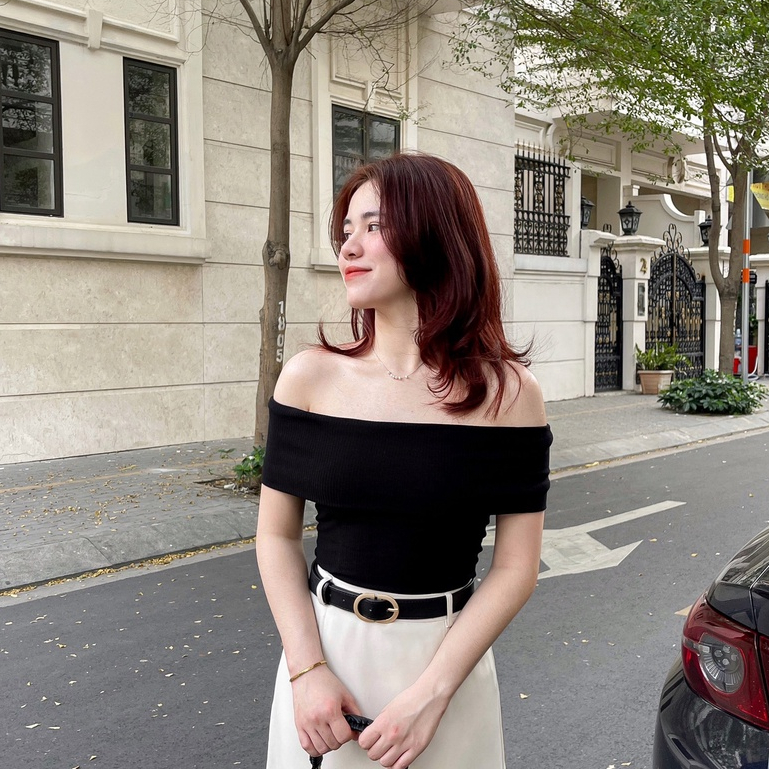ZAREEN | ÁO THUN TRỄ VAI TAY NGẮN ZAREEN THU148 - ĐEN