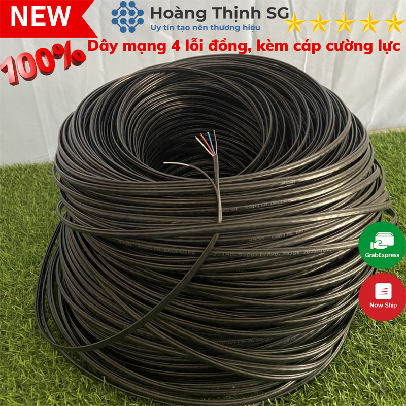 Dây mạng 4 lõi đồng nguyên chất 100% chuyên dùng cho camera, tính theo mét, thương hiệu KADITA