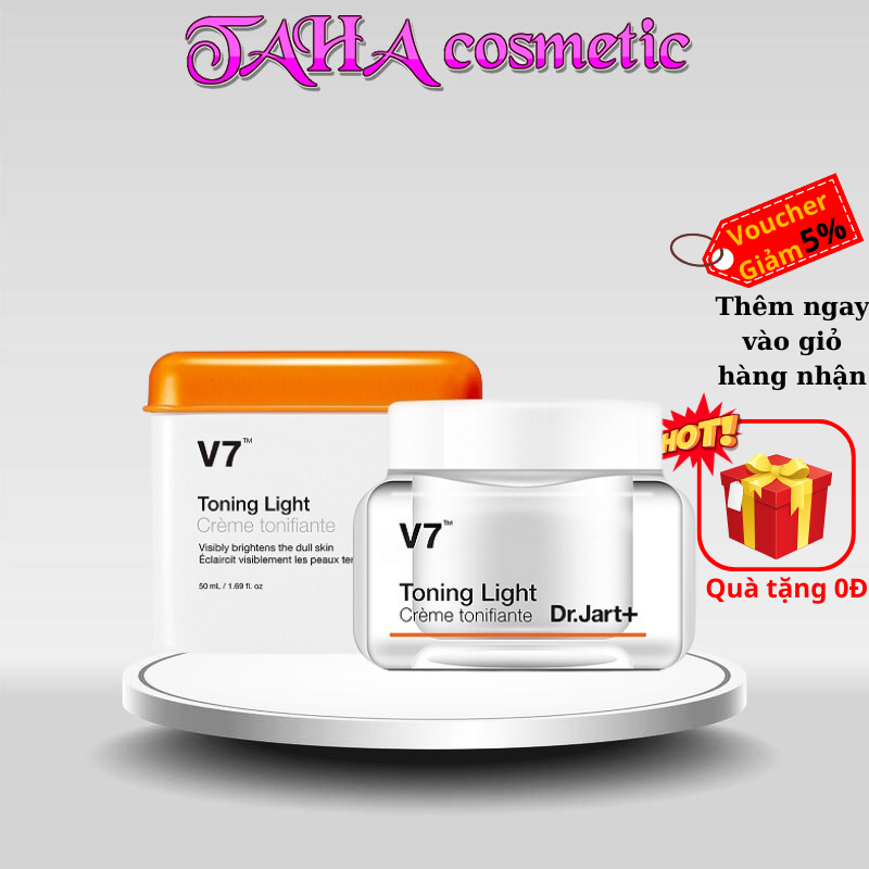 Kem dưỡng trắng tái tạo da V7 Toning Light Dr.Jart+ Hàn Quốc 15ml, 50ml chính hãng