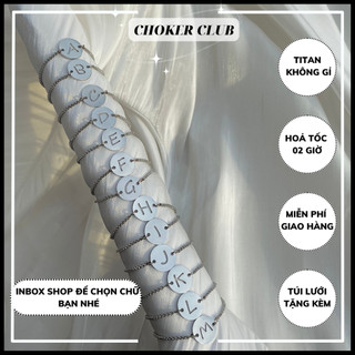 Vòng tay basic mặt chữ B31 Choker Club