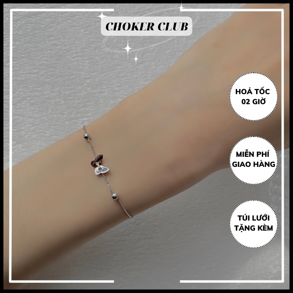 Vòng tay dây mảnh hình bướm B42 Choker Club