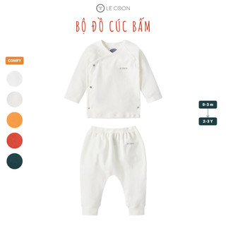 LE COON | Bộ Đồ Cúc Bấm | COMFY | 0-3 tuổi