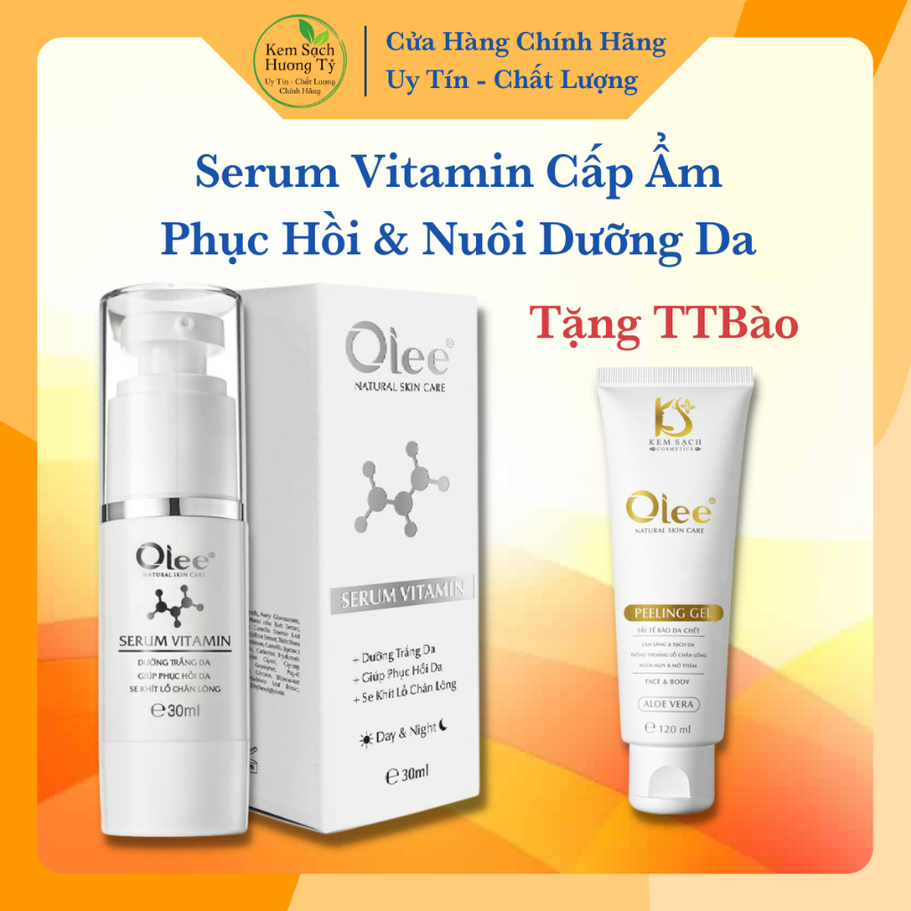 Serum Vitamin Olee Phục Hồi Và Nuôi Dưỡng Da Trắng Sáng Tự Nhiên Kem Sạch Hương Tỷ
