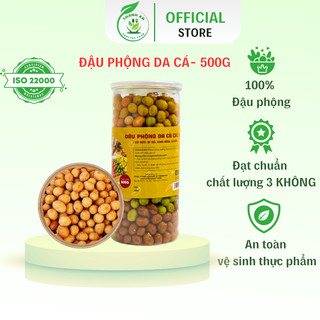 Đậu phộng da cá thanh an healthy food, đậu phộng da cá cốt dừa không phụ gia, ăn vặt thơm ngon hộp 500g