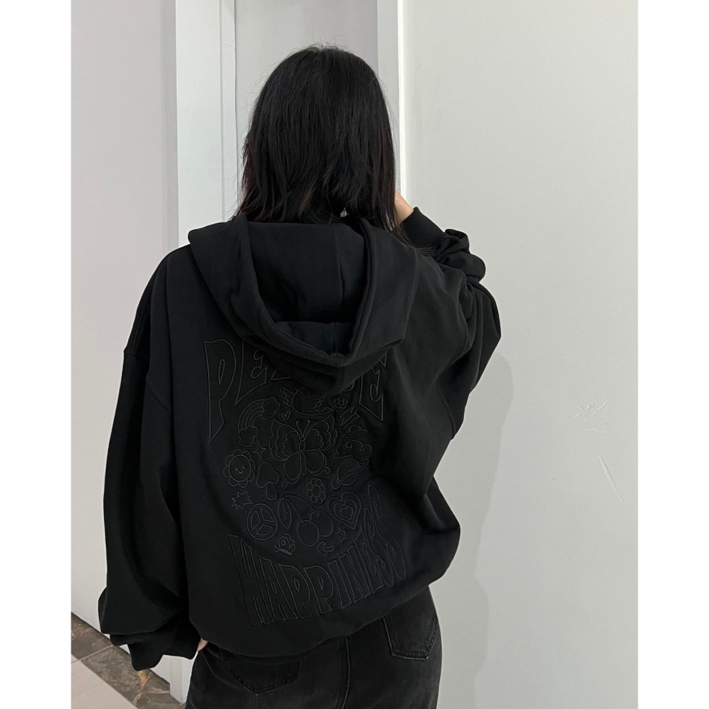 Áo hoodie thêu HBS "HAPPINESS" HOODIE