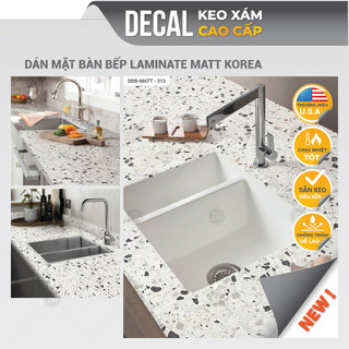  Giấy dán bếp cao cấp terrazzo dán mặt đá bếp mặt bàn chống dầu mỡ chống nước Decal24h DDB-313 