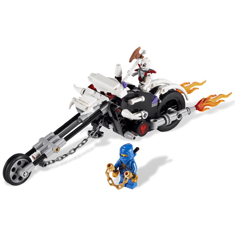 Mô hình lắp ráp Ninjago season 1 Bela 9728 2259 Skull Motorbike - Đồ chơi xếp hình Xe motor xương