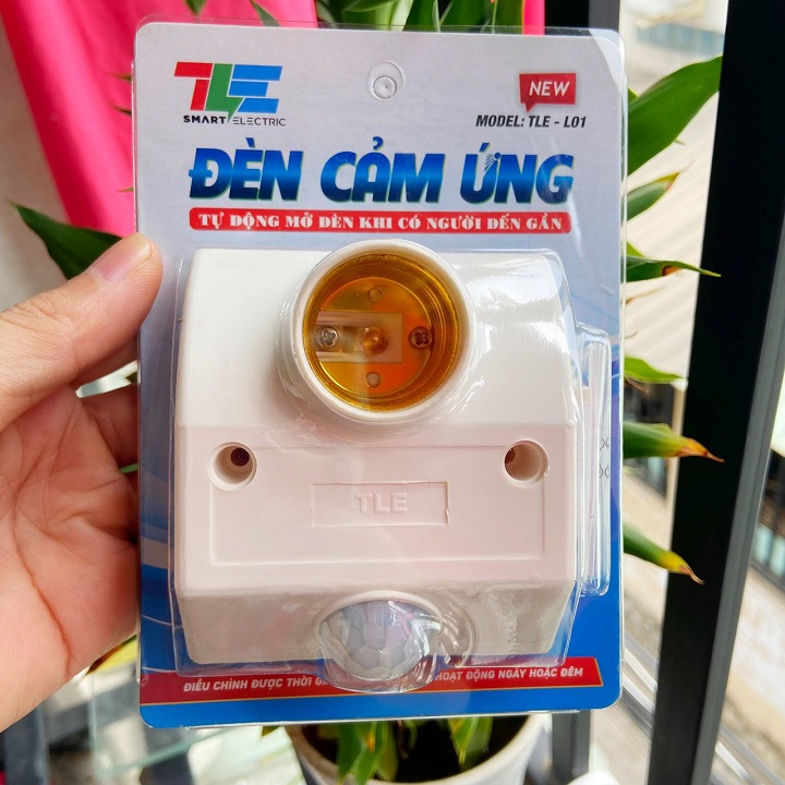 [Hàng Việt Nam] Đui đèn cảm ứng hồng ngoại, đuôi đèn cảm biến chuyển động chính hãng BH 12 tháng