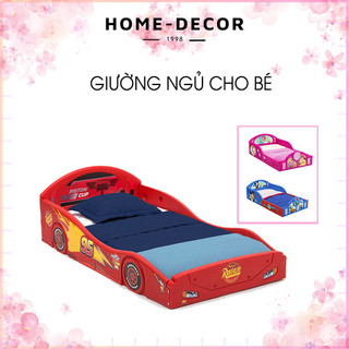 Giường ngủ nhựa cho bé kèm đệm - Giường nhựa cho bé trai, bé gái - Giường Mickey, Giường ô tô, Giường công chúa