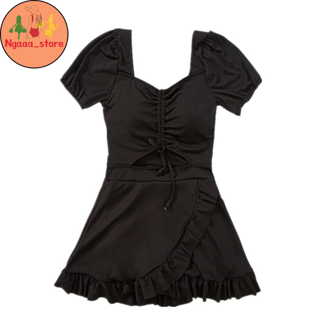 Đồ bơi nữ đi biển 1 mảnh kín đáo BK25, Bikini liền thân có quần bảo hộ chân váy phong cách hàn quốc trẻ trung | BigBuy360 - bigbuy360.vn
