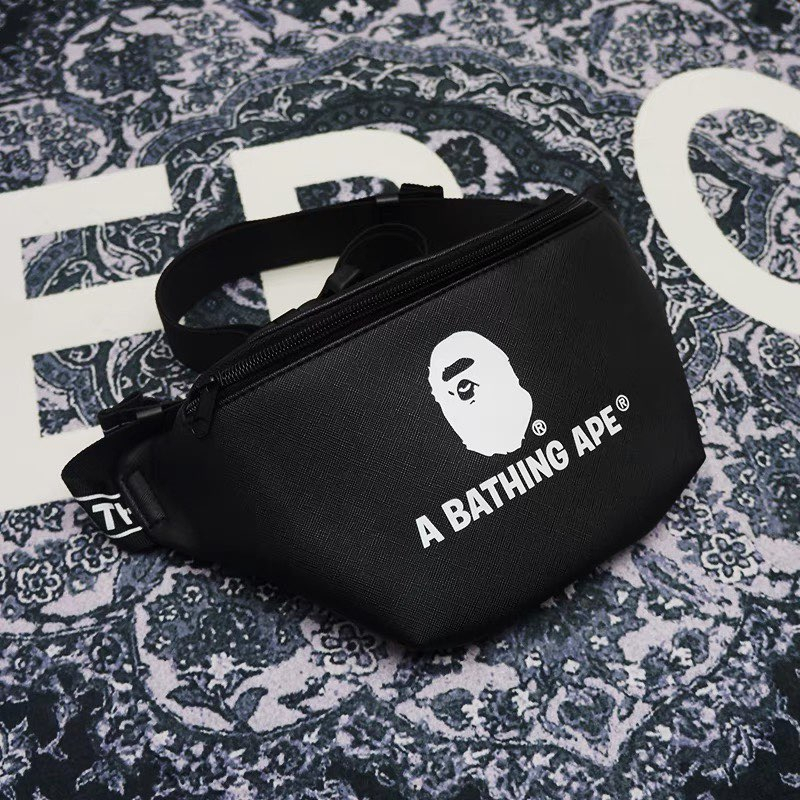 Túi đeo chéo cho bé trai bé gái - Túi bụng trẻ em màu đen cá tính năng động THE HOUSE KIDS