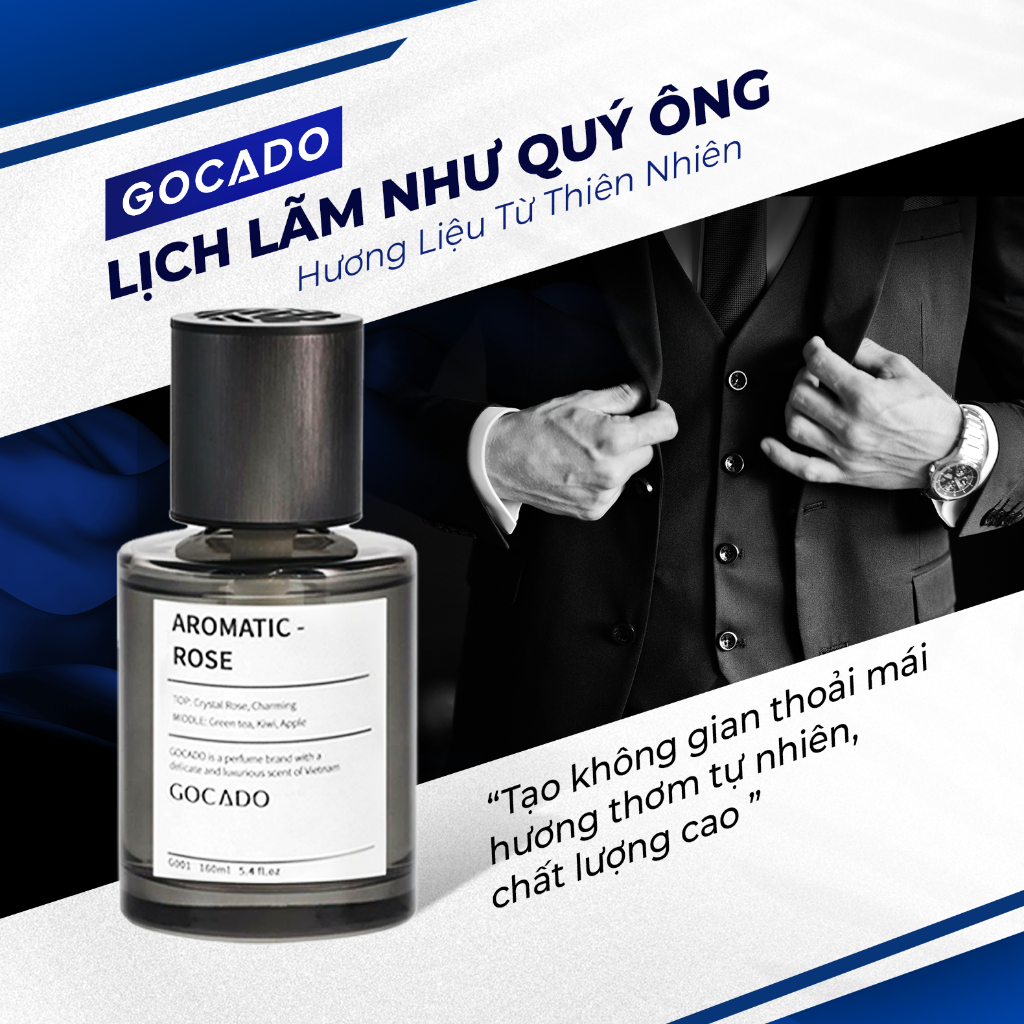 Nước hoa ô tô,nước hoa xe hơi cao cấp Aromatic Rose - GOCADO