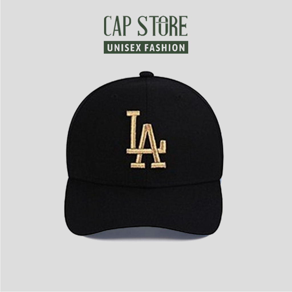 Nón lưỡi trai LA nam nữ - Nón logo thêu 3D unisex thời trang Hàn Quốc phong cách ulzzang cao cấp Captore
