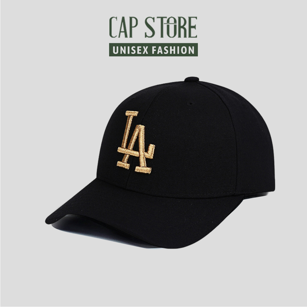 Nón lưỡi trai LA nam nữ - Nón logo thêu 3D unisex thời trang Hàn Quốc phong cách ulzzang cao cấp Captore