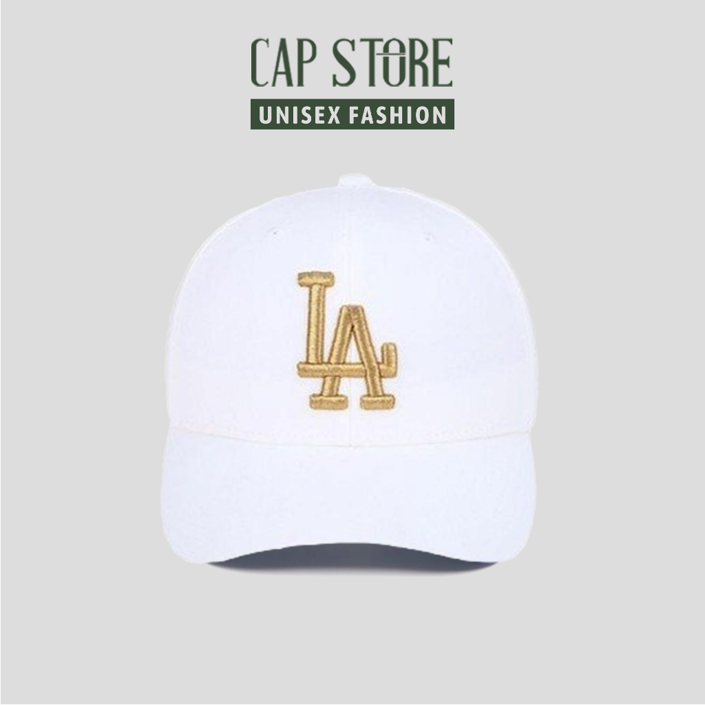 Nón lưỡi trai LA nam nữ - Nón logo thêu 3D unisex thời trang Hàn Quốc phong cách ulzzang cao cấp Captore