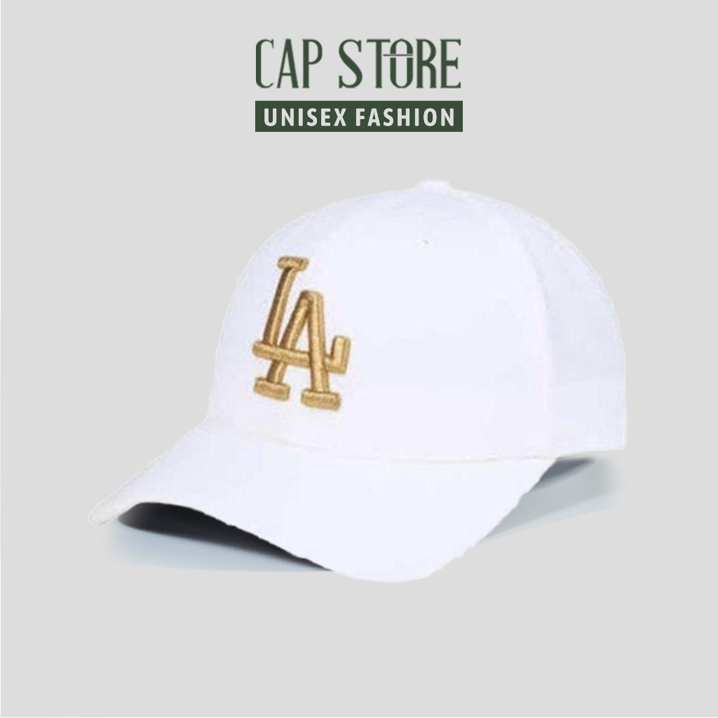 Nón lưỡi trai LA nam nữ - Nón logo thêu 3D unisex thời trang Hàn Quốc phong cách ulzzang cao cấp Captore