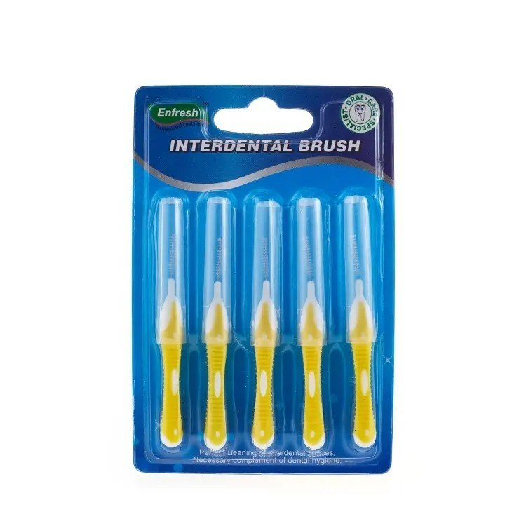 Bàn chải kẽ răng interdental brush Coral Clean, làm sạch mảng bám cứng đầu ở kẽ răng