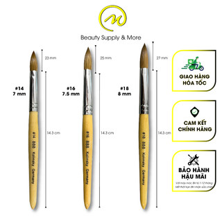 Cọ Bột- Cọ Nail Số 14,16, 18- 888 Kolinsky Germany/ Cọ đắp bột lông thú.