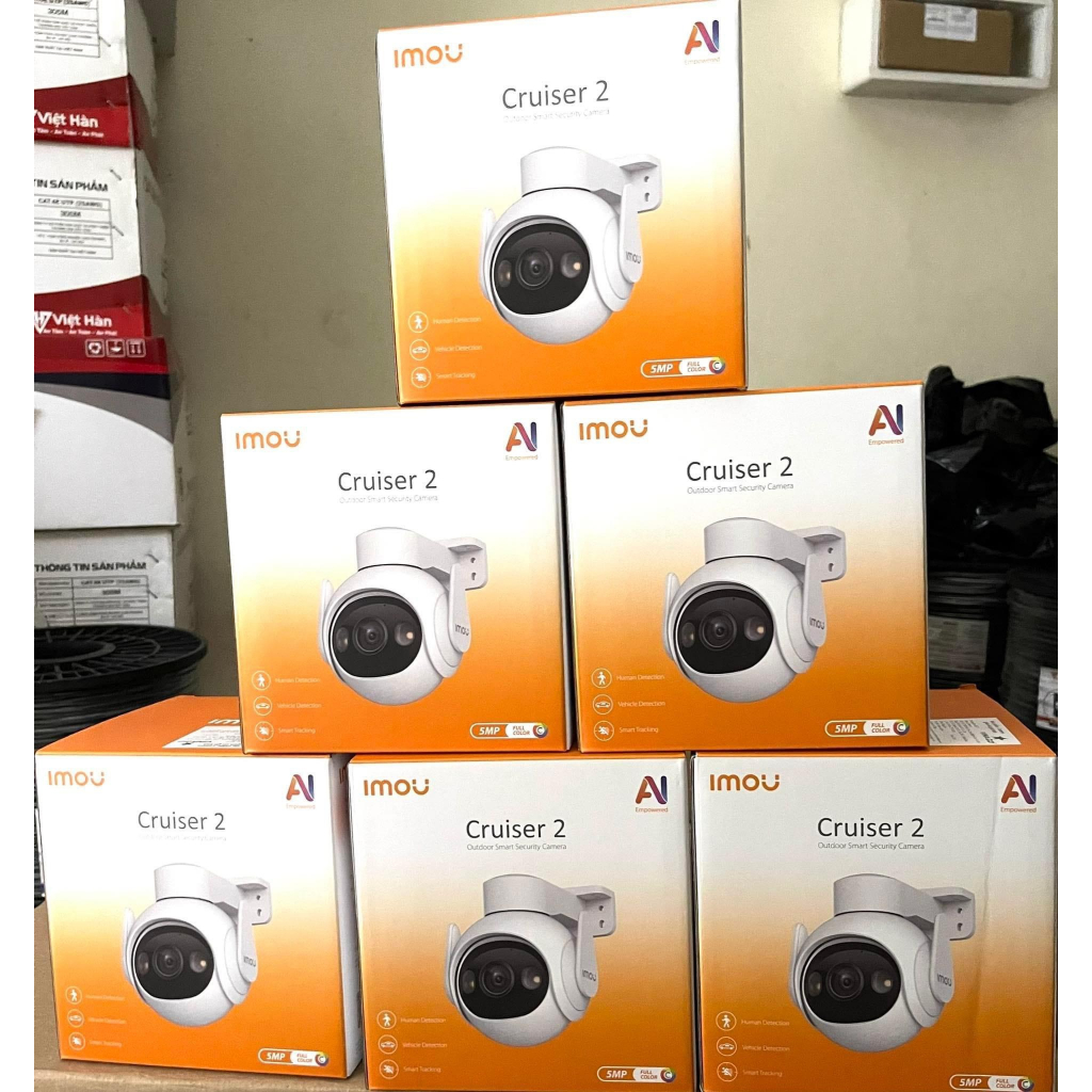Camera Imou Cruiser 2 IP Wifi GS7EP 3MP 2K, 5MP 3K xoay 360, AI, Màu đêm, đàm thoại 2 chiều - Chính hang