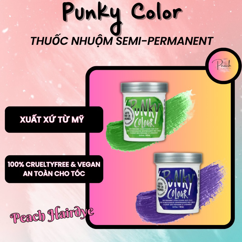 Thuốc nhuộm tóc PUNKY COLOUR semi-permanent - Punky Color