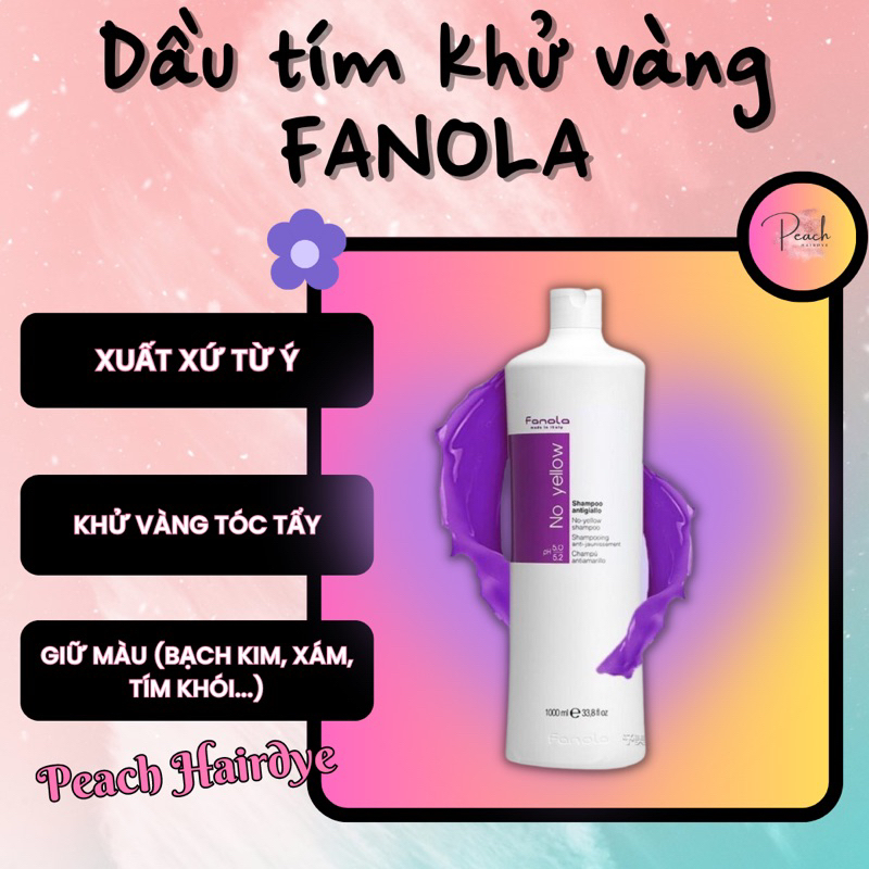 Dầu Gội Tím Fanola No Yellow