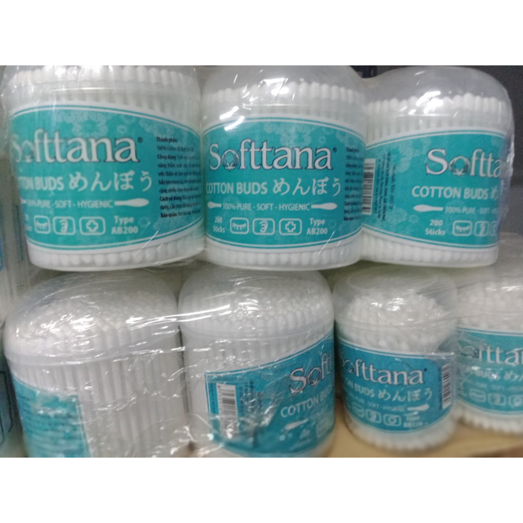 Tăm bông vệ sinh tai mũi softana