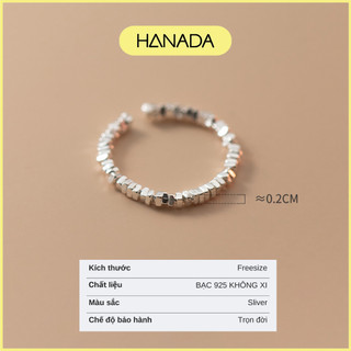 Nhẫn Bạc 925 Hanada Long Lanh Freesize 0031 M3