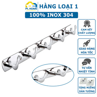 Móc Treo Quần Áo Inox SUS 304 Bóng Kiểu Tai Thỏ