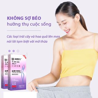 Thạch giảm cân Fruit Jelly, chiết xuất từ các thành phần tự nhiên hộp 15 gói, giảm cân tại nhà
