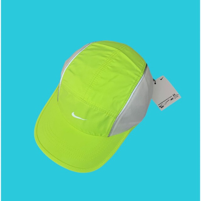 Mũ lưỡi trai Nón kết N.ike cao cấp vải Dù trơn Phối Nỉ thoáng khí Màu Xanh dạ quang N-384.
