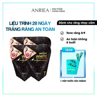 Liệu trình 28 ngày miếng dán trắng răng than tre - tặng 1 hộp nước súc miệng - 4a02.a09