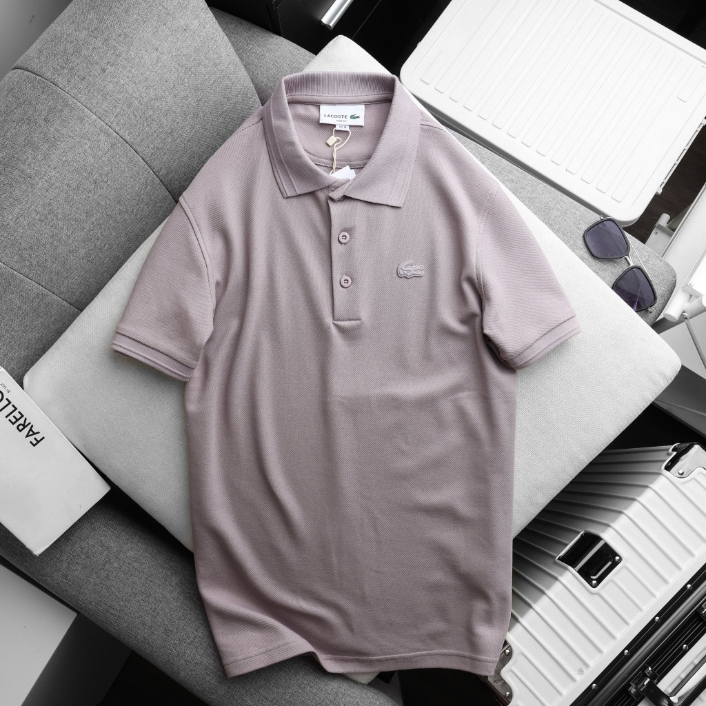 Áo thun Polo Nam bo gân xuất dư form regular suông không ôm, vải cá sấu cotton co giãn , bigsize 100kg - IVANBIGSIZE