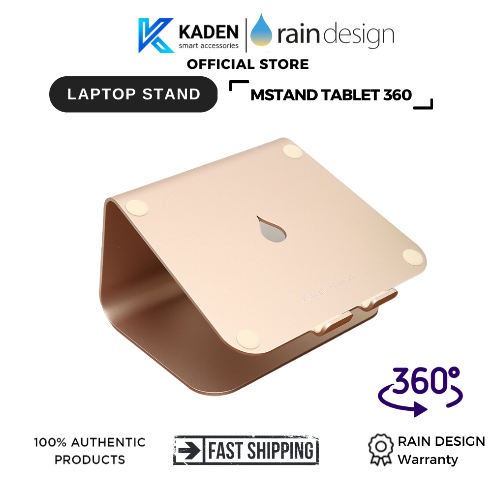 Đế Tản Nhiệt Rain Design (Usa) Mstand Laptop 360 Gold-Hàng Chính Hãng