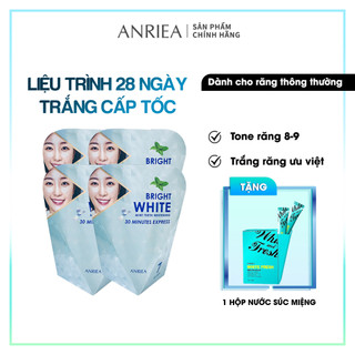 Liệu trình 28 ngày miếng dán trắng răng bạc haf - tặng 1 hộp nước súc miệng - 4a06.a09