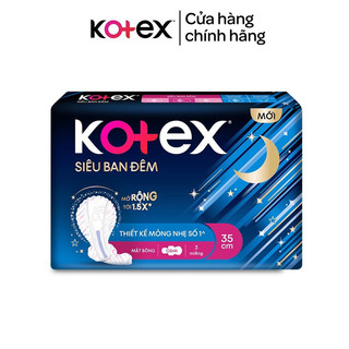 Bộ 3 miếng BVS KOTEX Siêu ban đêm 35cm