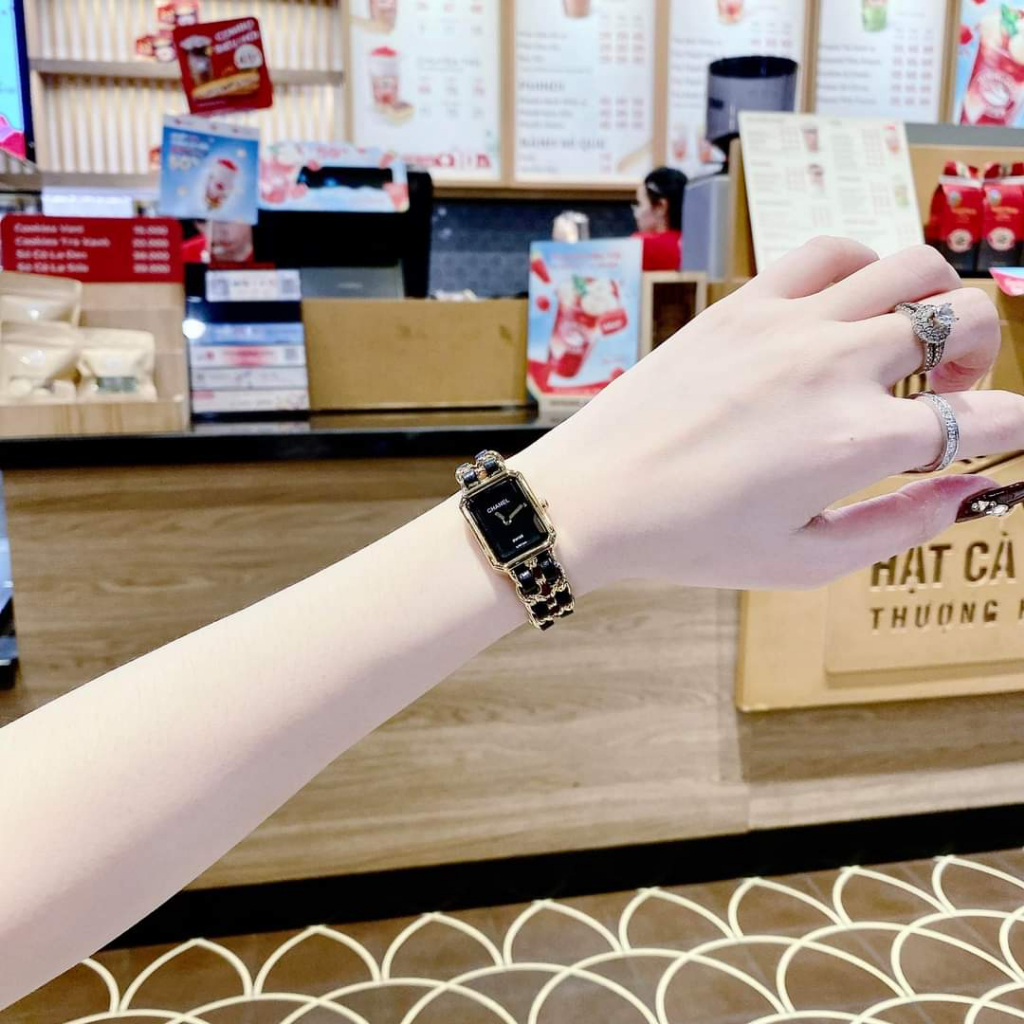 Đồng Hồ Nữ Cha.nel, Size Mini: 20x28mm,Full Box Hãng,Mẫu Hot Cho Chị em Tay Tấm,Yêu Size Nhỏ
