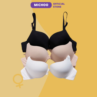 Áo lót đúc siêu nâng ngực MICHOO Có Gọng Đệm Vừa 2cm Nâng Đẩy Tạo Khe